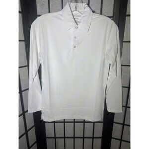 SanSoleil UV 50+ Cooling Sun Protection Long Sleeve White Shirt Size Youth M 7/8
